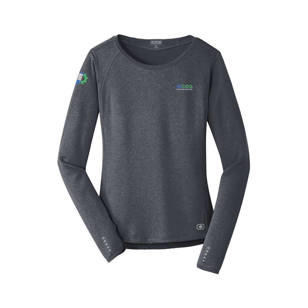 OGIO ENDURANCE Ladies Long Sleeve Pulse Crew