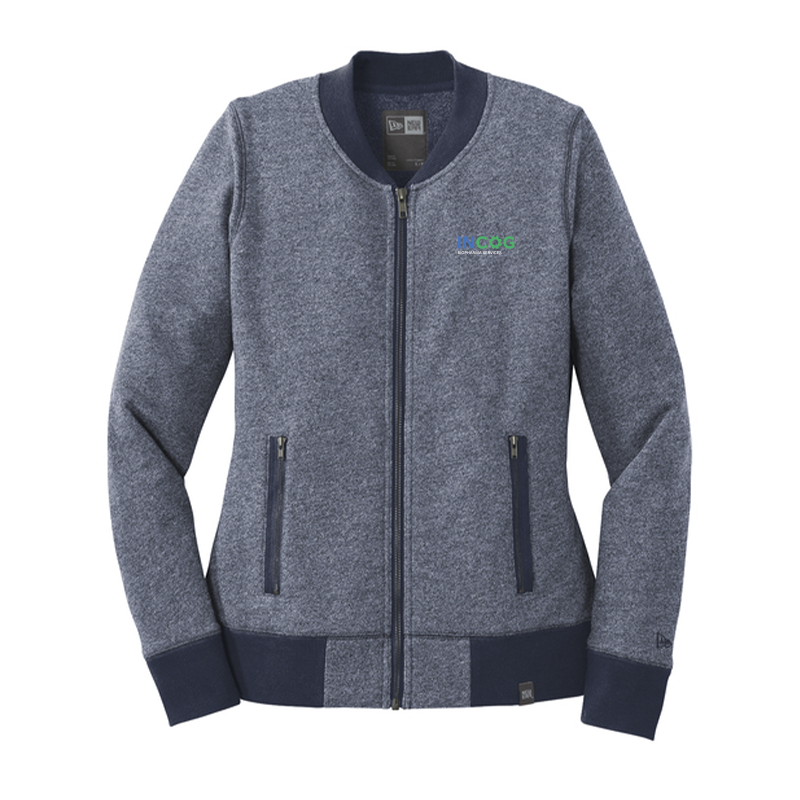 New Era Women's French Terry Baseball Full-Zip