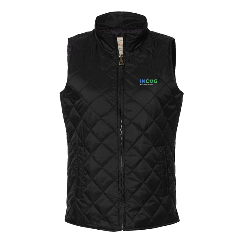 Women's Vintage Diamond Quilted Vest