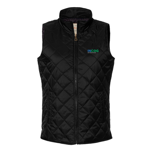 Women's Vintage Diamond Quilted Vest